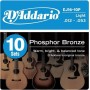 D'ADDARIO EJ16-10P 10 комплектов струн для акустической гитары