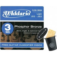 D'ADDARIO EJ16-3DGH 3 комплек струн для акустической гитары