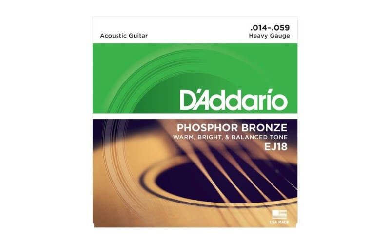 D'ADDARIO EJ18 - струны для акустической гитары, 14-59