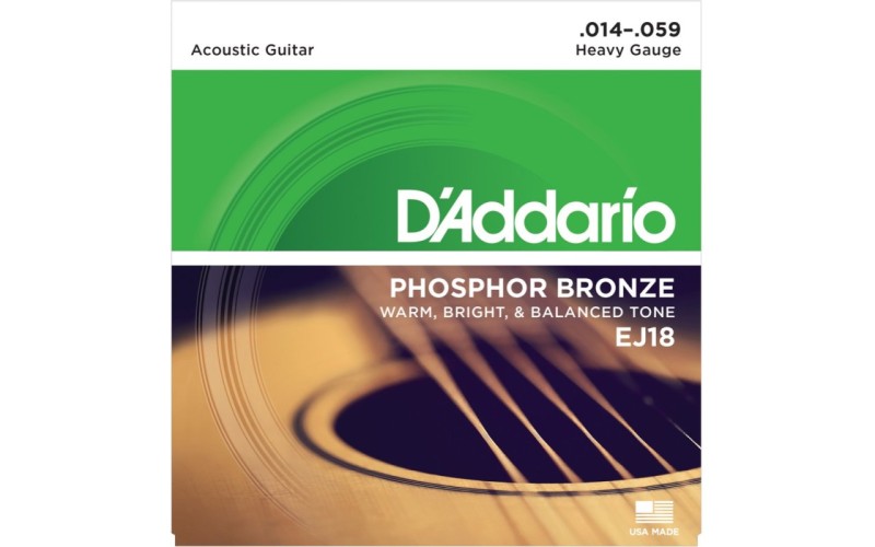 D'ADDARIO EJ18 - струны для акустической гитары, 14-59