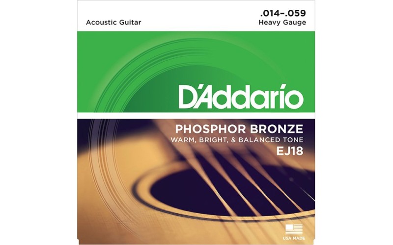 D'ADDARIO EJ18 - струны для акустической гитары, 14-59