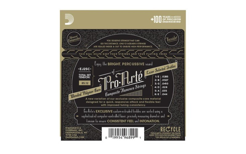 D'ADDARIO EJ25C - струны для классической гитары, Flamenco