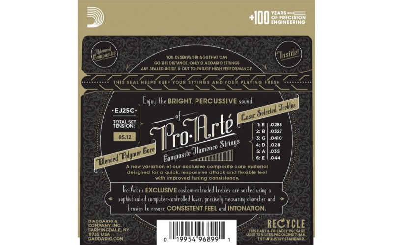 D'ADDARIO EJ25C - струны для классической гитары, Flamenco