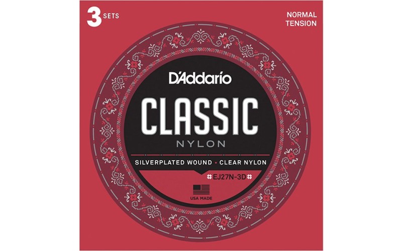 D'ADDARIO EJ27 N-3D - Струны для классической гитары