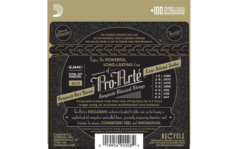 D'ADDARIO EJ44C - струны для классичекой гитары