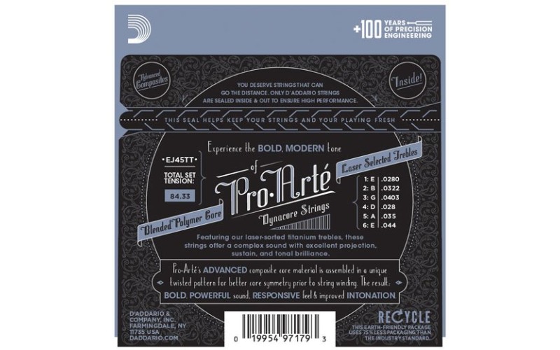 D'ADDARIO EJ45TT - струны для классической гитары