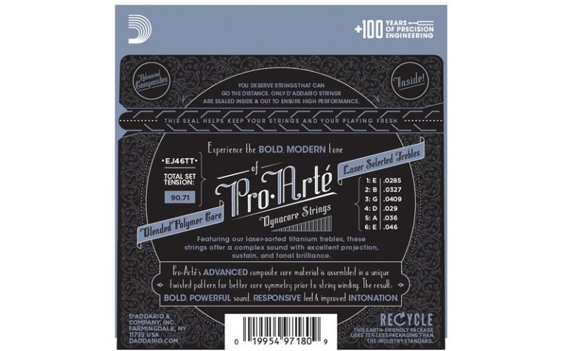 D'ADDARIO EJ46TT - струны для классической гитары
