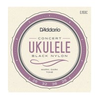 D'ADDARIO EJ53C струны для укулеле концерт, черный нейлон