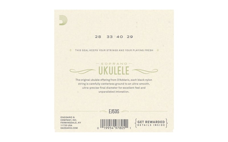 D'ADDARIO EJ53S - Струны для укулеле