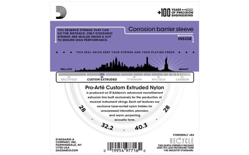 D'ADDARIO EJ65C струны для укулеле концерт Pro-Arte, чистый нейлон