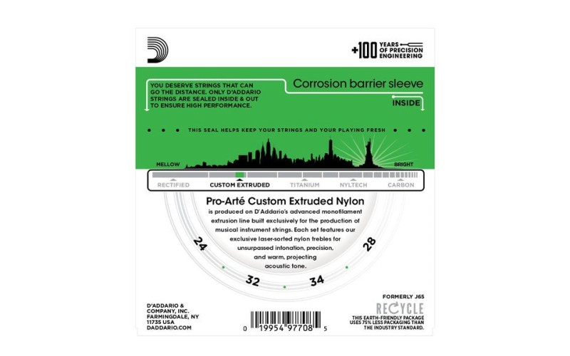 D'ADDARIO EJ65S струны для укулеле сопрано, чистый нейлон