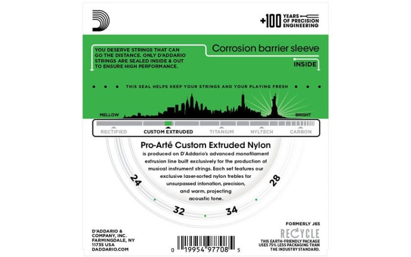 D'ADDARIO EJ65S струны для укулеле сопрано, чистый нейлон