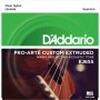 D'ADDARIO EJ65S струны для укулеле сопрано, чистый нейлон