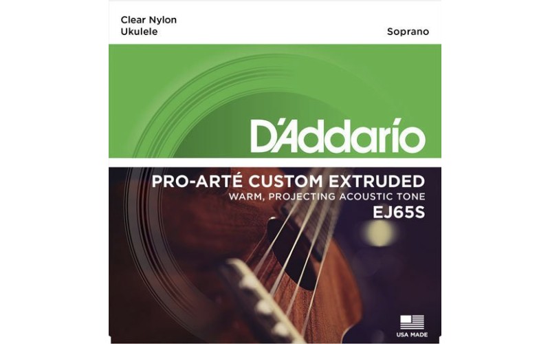 D'ADDARIO EJ65S струны для укулеле сопрано, чистый нейлон
