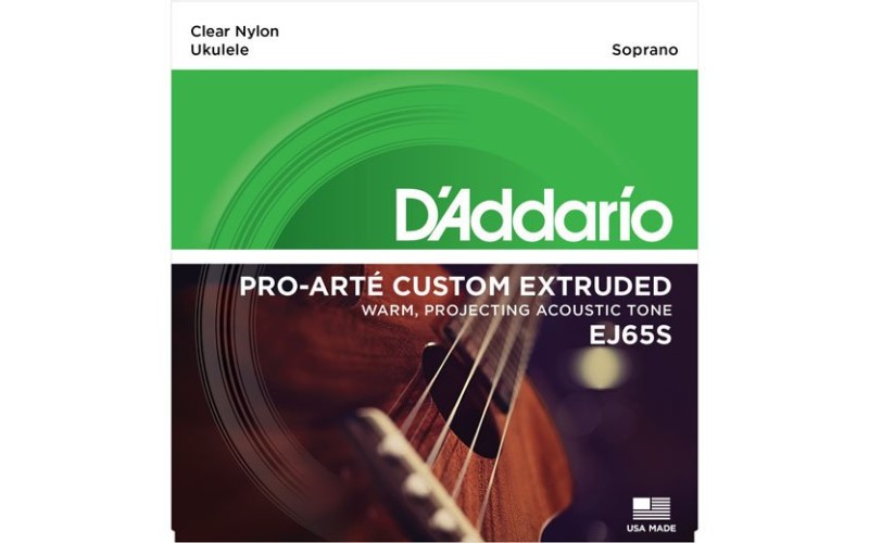 D'ADDARIO EJ65S струны для укулеле сопрано, чистый нейлон