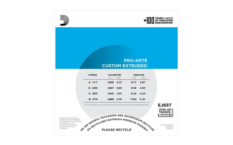 D'ADDARIO EJ65T - Струны для укулеле