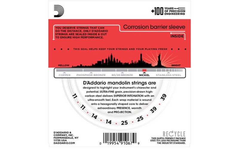 D'ADDARIO EJ67 - струны для мандолины