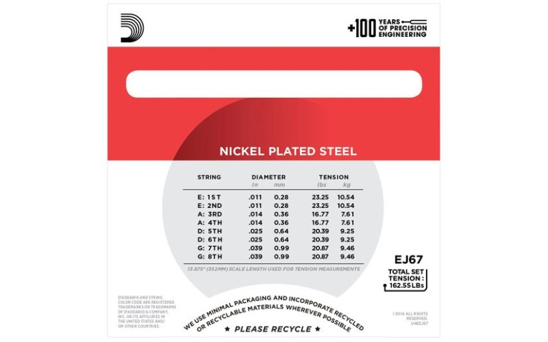 D'ADDARIO EJ67 - струны для мандолины
