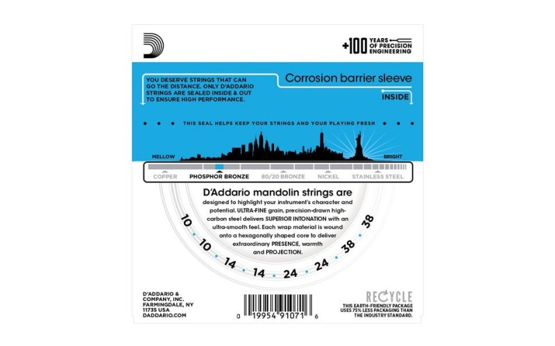 D'ADDARIO EJ73 - струны для мандолины