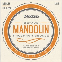 D'Addario EJ80 Комплект струн для мандолины октавной, фосфорная бронза, 12-46