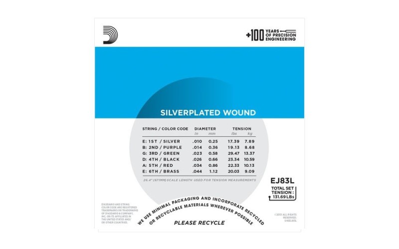 D'ADDARIO EJ83L струны для акустической гитары типа Selmer (Gypsy guitar)