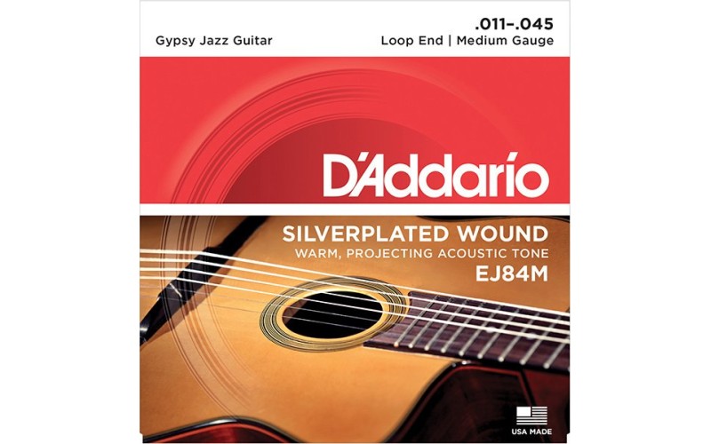 D'ADDARIO EJ84M струны для акустической гитары типа Selmer, 11-45