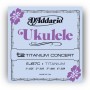 D'ADDARIO EJ87C струны для укулеле Concert, серия Titanium