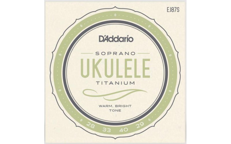 D'ADDARIO EJ87S струны для укулеле сопрано, серия Titanium