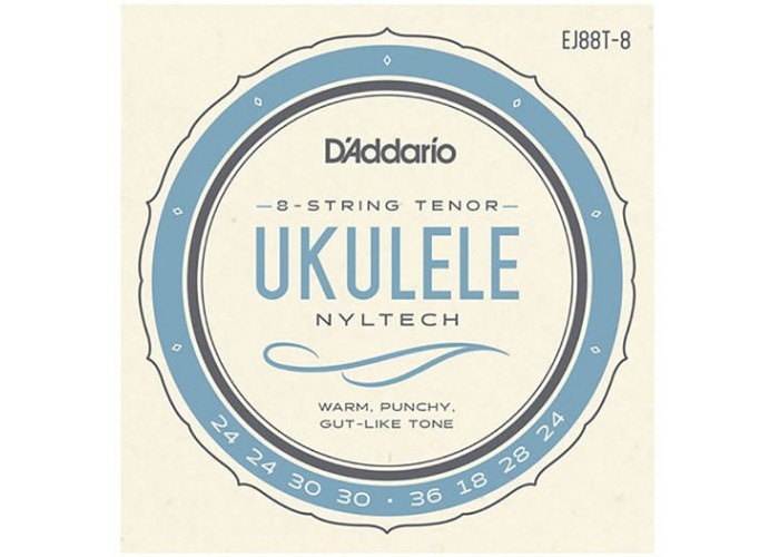 D'Addario EJ88T-8 Nyltech Комплект струн для 8-струнного укулеле тенор