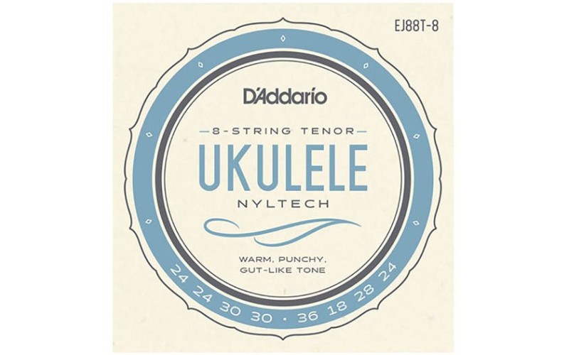 D'Addario EJ88T-8 Nyltech Комплект струн для 8-струнного укулеле тенор