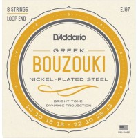 D'Addario EJ97 Комплект струн для греческого бузуки, никелированные, 10-28