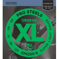 D'ADDARIO EPS220-5 - струны для 5-ти струнной бас гитары, 40-125
