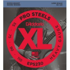D'ADDARIO EPS230 PROSTEELS BASS HEAVY 55-110 - струны для бас-гитары