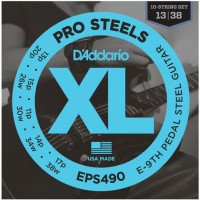 D'Addario EPS490 ProSteels Комплект струн для 10-струнной педальной слайд-гитары, 13-38, E9