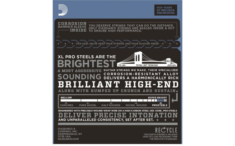 D'ADDARIO EPS515 - струны для электрогитары, 11-50