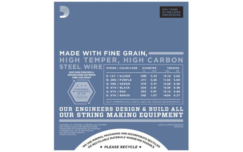 D'ADDARIO EPS515 - струны для электрогитары, 11-50