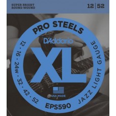 D'ADDARIO EPS590 струны для электрогитары ProSteel, 12-52