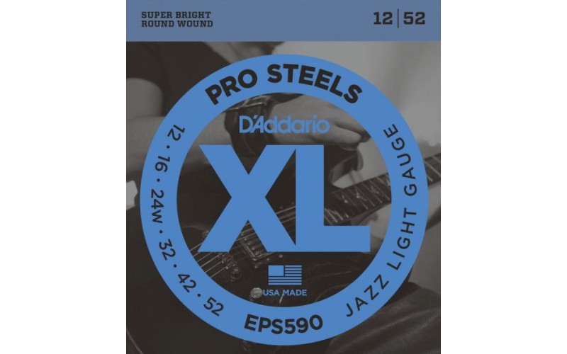 D'ADDARIO EPS590 струны для электрогитары ProSteel, 12-52
