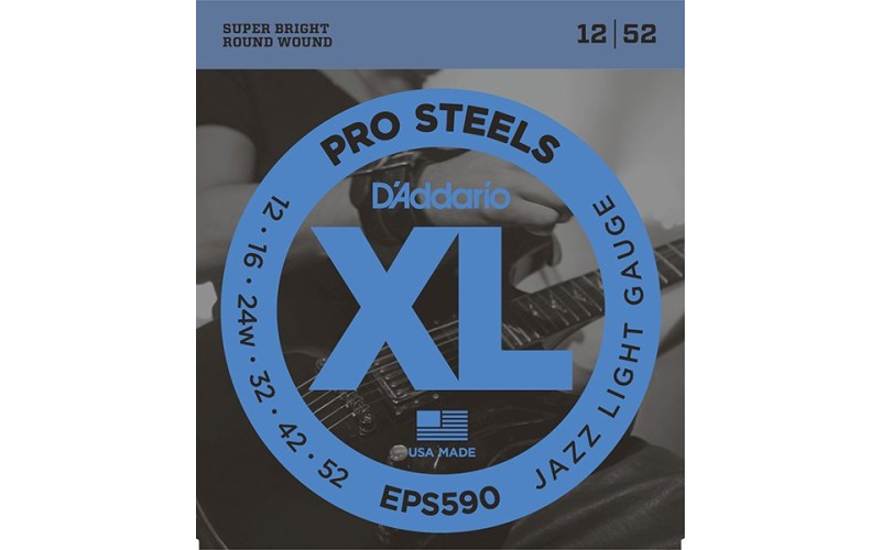D'ADDARIO EPS590 струны для электрогитары ProSteel, 12-52