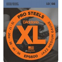 D'Addario EPS600 XL PRO STEEL Струны для электрогитары Jazz Medium 13-56