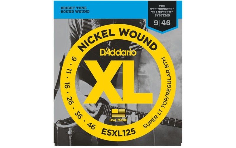 D'ADDARIO ESXL125 - струны для электрогитары Steinberger, 9-46