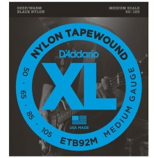 D'Addario ETB92M Tapewound Комплект струн для бас-гитары, Medium, 50-105, Medium Scale