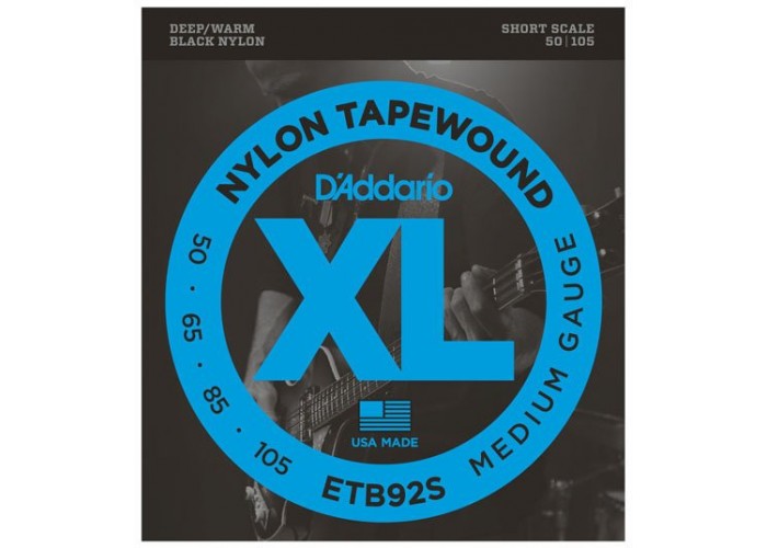 D'Addario ETB92S Tapewound Комплект струн для бас-гитары, Medium, 50-105, Short Scale