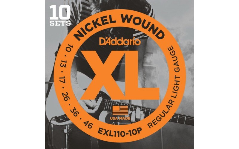 D'ADDARIO EXL110-10P 10 комплектов струн для электрогитары