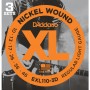 D'ADDARIO EXL110-3D 3 комплекта струн для электрогитары