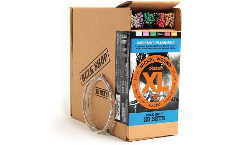 D'Addario EXL110-B25 XL Nickel Струны для электрогитары, 25 комплектов, Regular Light, 10-46