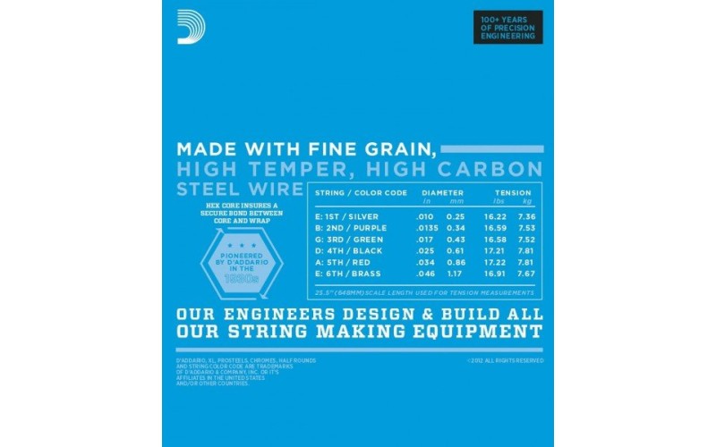 D'ADDARIO EXL110BT струны для электрогитары