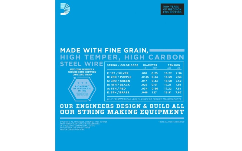 D'ADDARIO EXL110BT струны для электрогитары