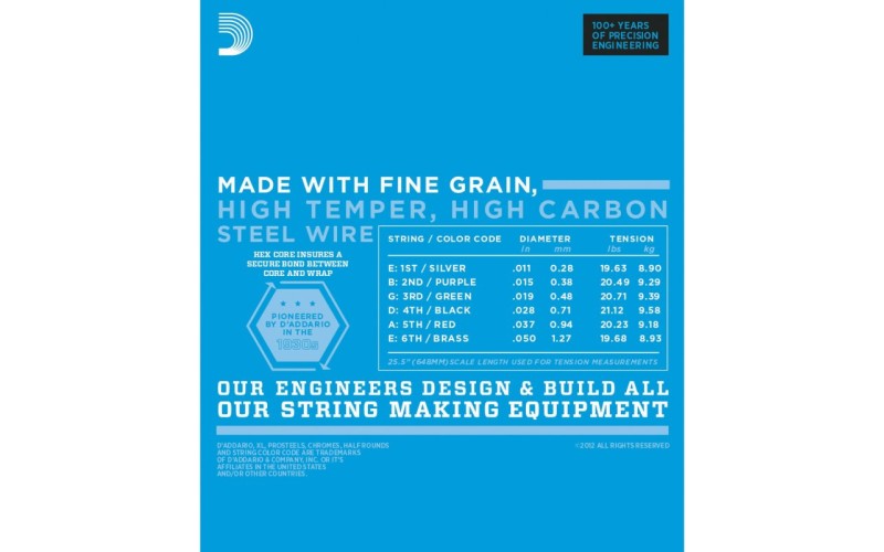 D'ADDARIO EXL115BT струны для электрогитары