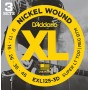 D'ADDARIO EXL125-3D 3 комплект струн для электрогитары, 9-46